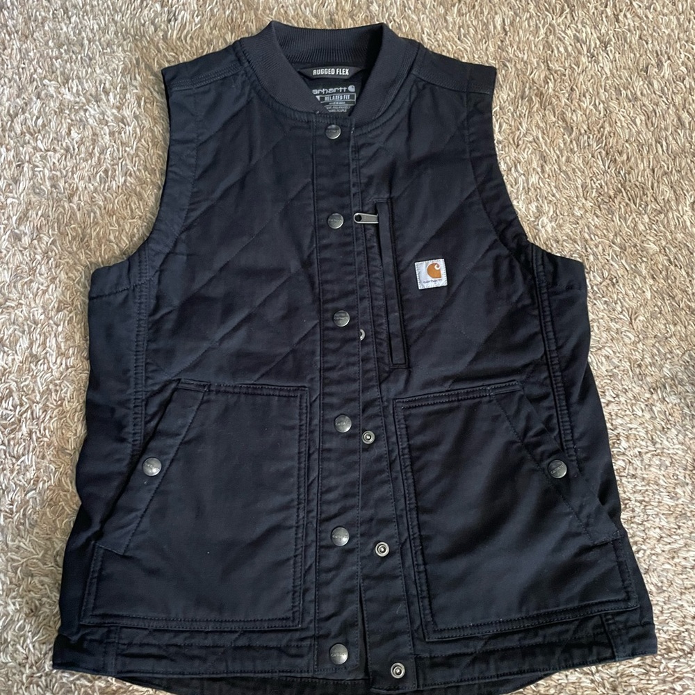 Carhartt Black Quilted Vest